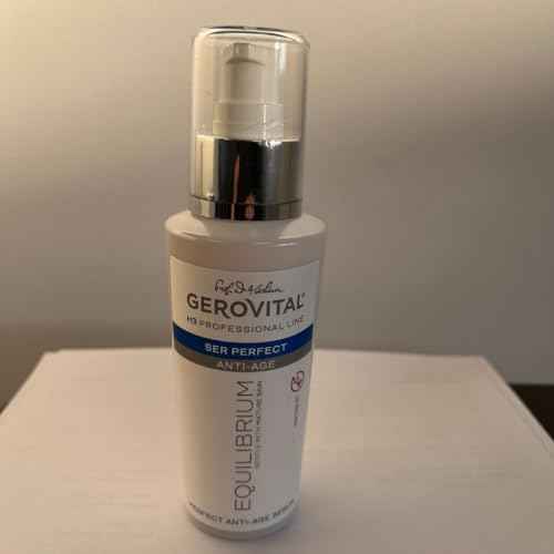 Gerovital EQUILIBRIUM Perfect Anti-Aging Serum with Peptide 5% | Intensive Treatment for Mature, Dry and Wrinkled Skin | Professional Product, 100 ml