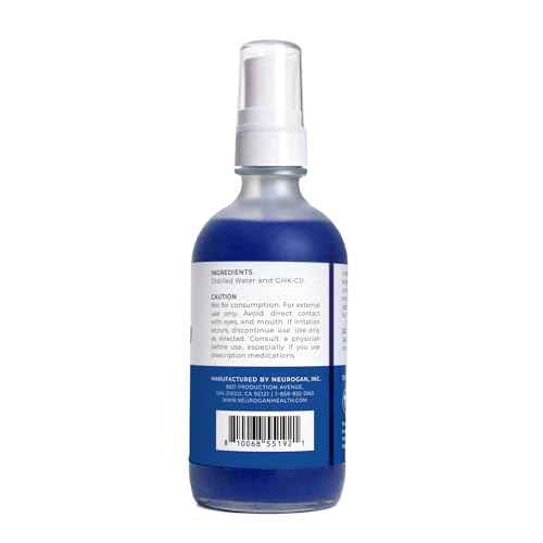 Neurogan GHK-Cu Copper Peptide Hair & Scalp Serum ? 2400mg, 4% Copper Peptides ? Fast-Absorbing, Water-Based Formula for Hair Softness & Shine - Dry Scalp Moisturizer Spray, Made in USA