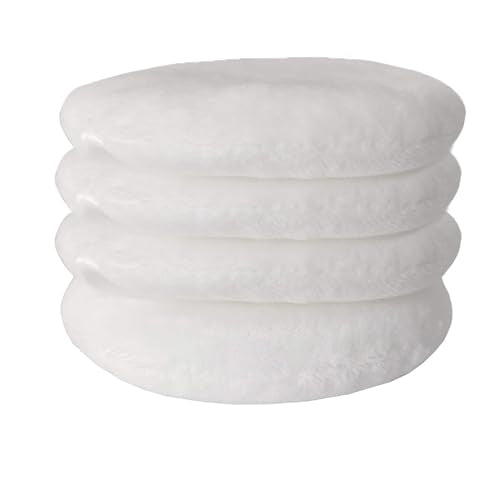 Topwon 5'' Powder Puff for Body Baby - Extra Large Jumbo Size, Use for Dusting Powder or Blending & Setting Makeup Foundation (4 Pieces)