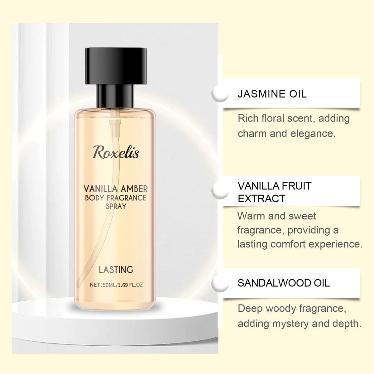 Vanilla Amber Body Fragrance Spray 50ml