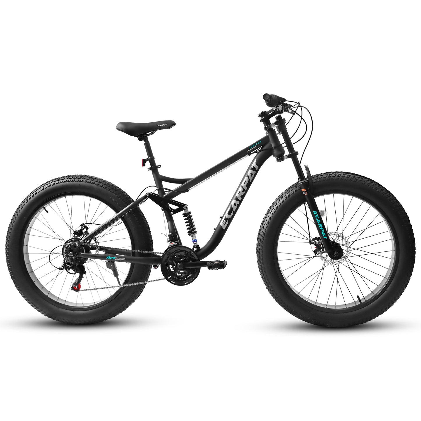 26-Inch Full-Suspension Mountain Bike with 21 Speeds & Disc Brakes