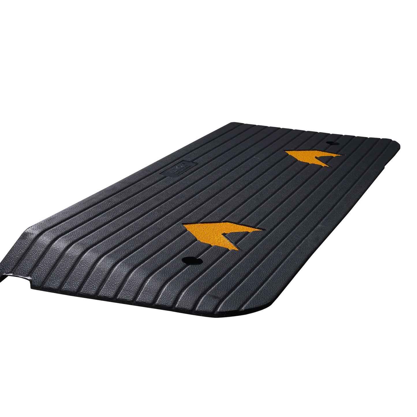 Rubber Threshold Ramp 2' Rise Non-Slip Surface for Wheelchairs & Scooters