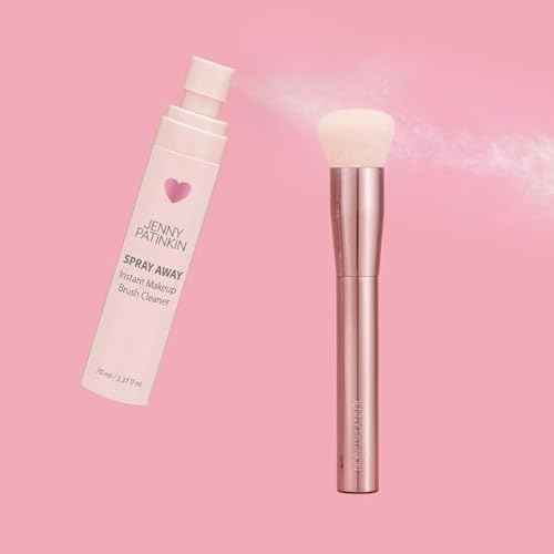 JENNY PATINKIN Instant Makeup Brush Cleaner Spray, Cleaner Solution for Makeup Brushes, Makeup Sponge & Powder Puff, Professional & Travel-Sized Sanitizing Spray, Quick Drying. (2.37 fl oz)