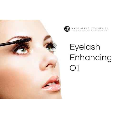 Kate Blanc Cosmetics Castor Oil Organic for Hair, Lashes, Face (2oz), 100% Pure, Cold Pressed, Hexane Free. Eyelash Serum for Thicker-Looking Eyelashes & Eyebrows