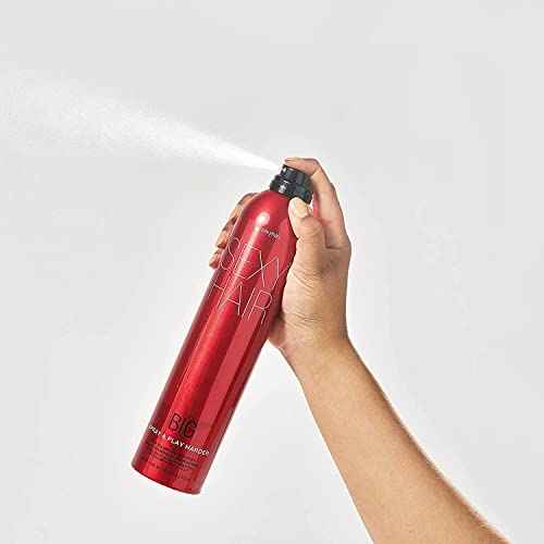 SexyHair Big Spray & Play Harder Firm Volumizing Hairspray | All Day Hold and Shine | Up to 72 Hour Humidity Resistance