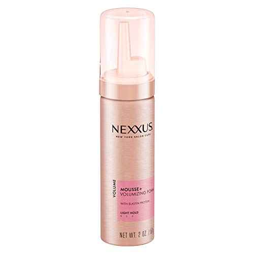 Nexxus Volumizing Foam Hair Mousse, for Volume Volume Mousse Hair Styling 2 oz