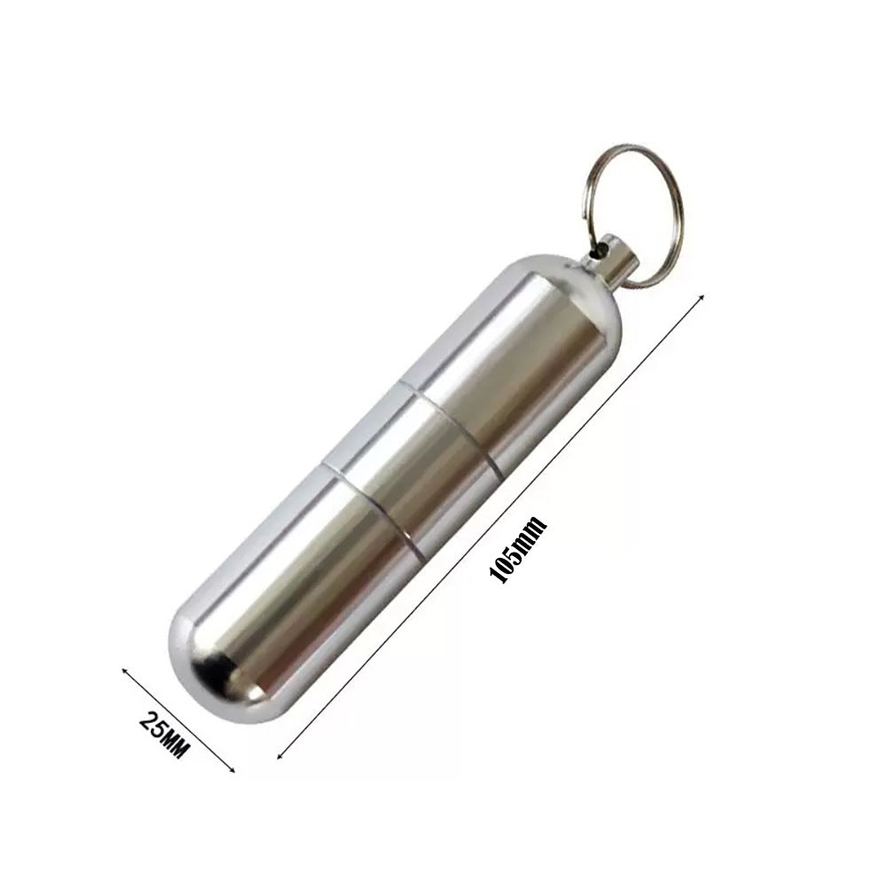 Waterproof Metal Medicine Box - Portable Sealed Storage Case
