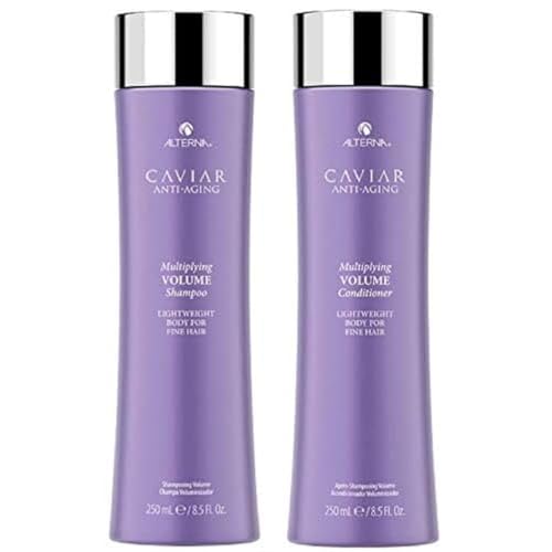 Alterna Caviar Anti-Aging Multiplying Volume Shampoo and Conditioner Set, 8.5-Ounce (2-Pack)