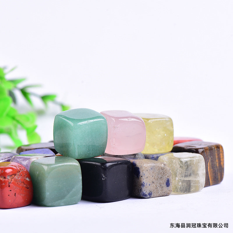 Natural Crystal Aromatherapy Diffuser Stones - Decorative Cube