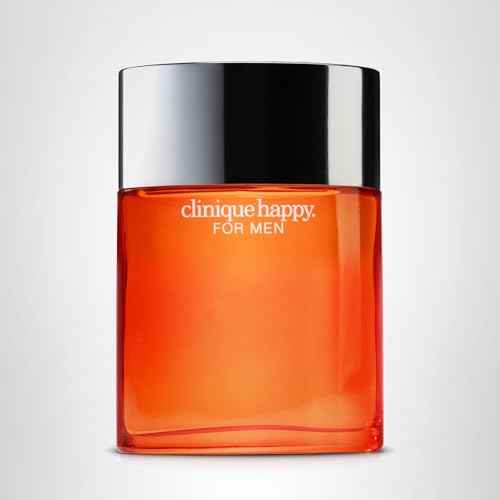 Clinique Happy For Men Eau de Toilette Cologne Spray | Notes of Kaffir Lime + Mandarin | Cologne for Men, 3.4 Fl Oz