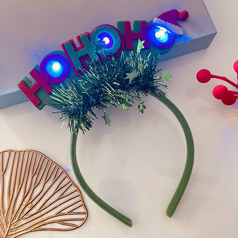Christmas Light Headband for Women – Snowflake & Holiday Styles