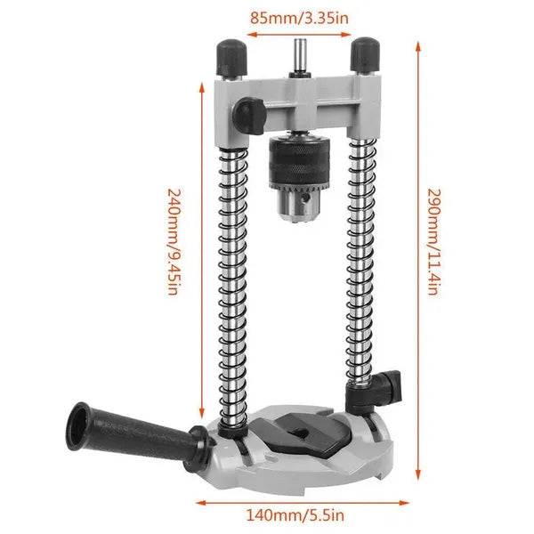 Electric Drill Stand with Adjustable Angles for Precise Drilling Support