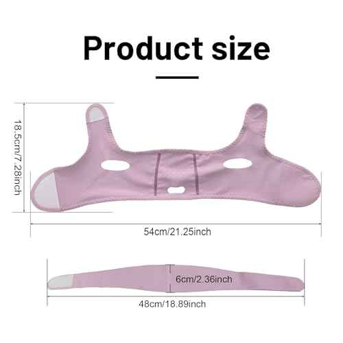 Face Lift Belt Forehead Lift Band, Comfort Pressure Forehead Bandage Chin Up Face Lifting Vshaped Strap