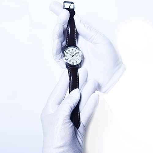 20 Pcs White Cotton Gloves for Eczema, Dry Hands, Moisturizing, Inspection, Coin Handling and Jewelry