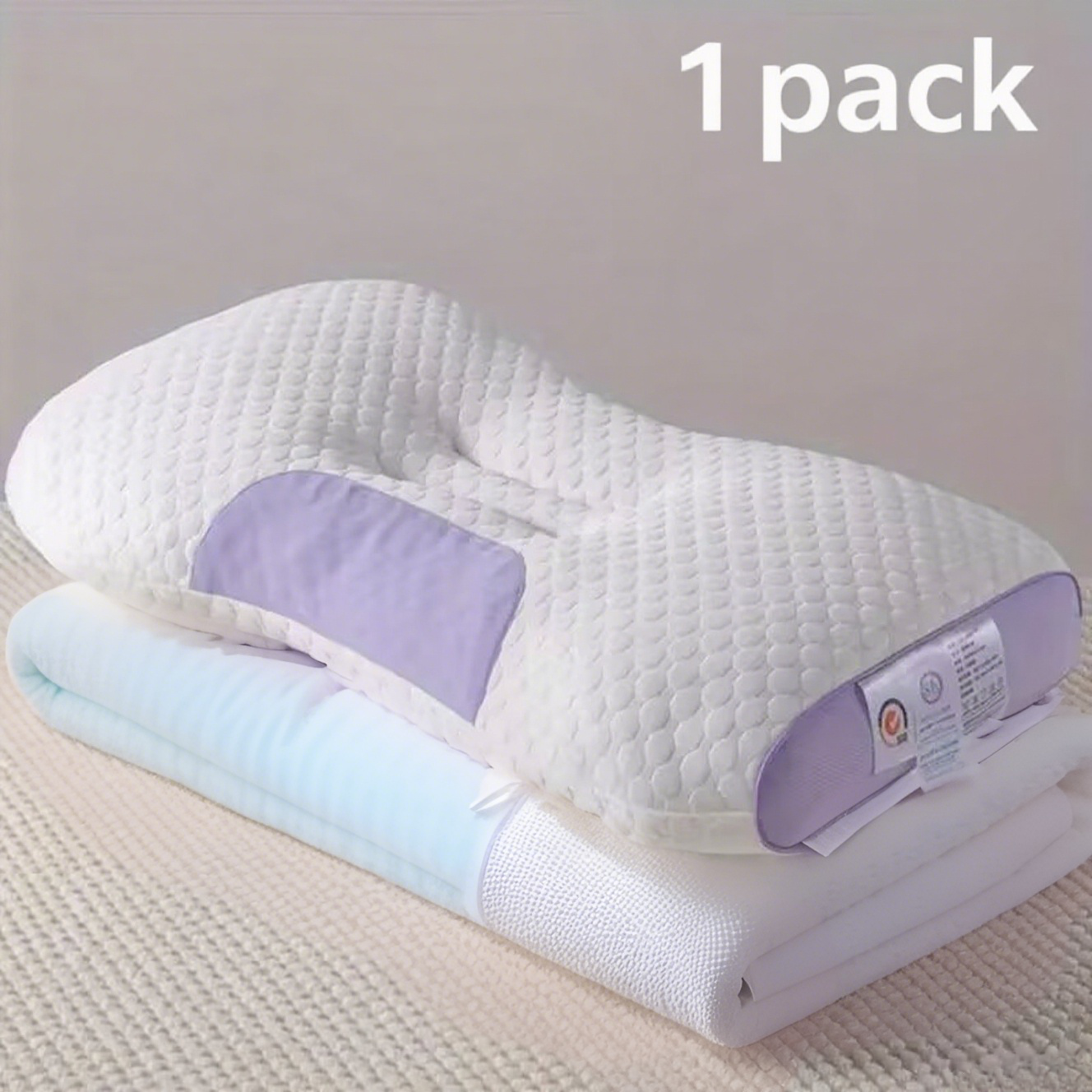 3D Knitted Cotton Massage Pillow - Soft Comfort for Naps
