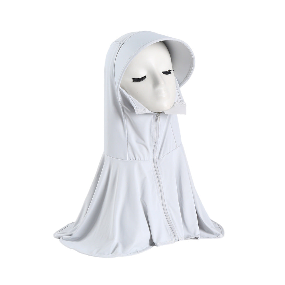 Women's UV Protection Hooded Face Mask Shawl