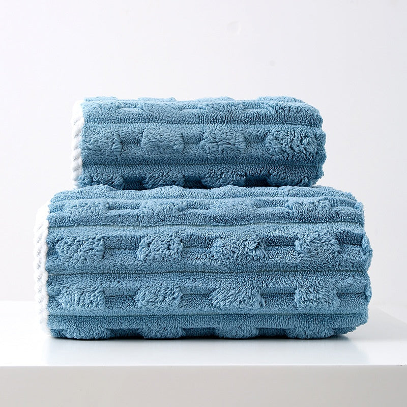 Oversized Face Towel Coral Velvet Thickened & Soft Home Textiles