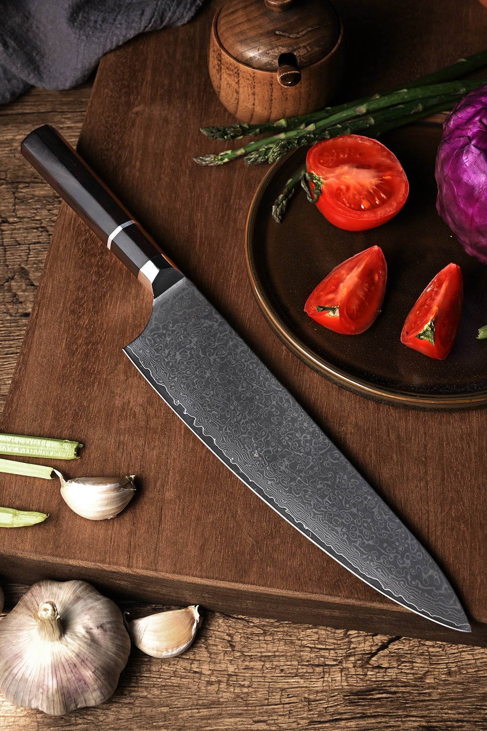 Japanese Kiritsuke Chef Knife - 67 Layers VG-10 Damascus Steel