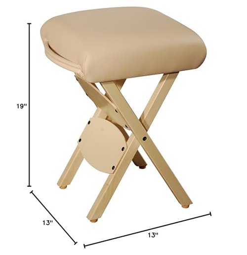 Master Massage Tables Lightweight Wooden Handy Folding Massage Stool