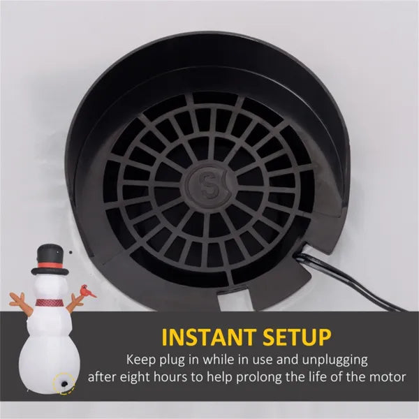 Inflatable Christmas Snowman with LED Lights - 65"