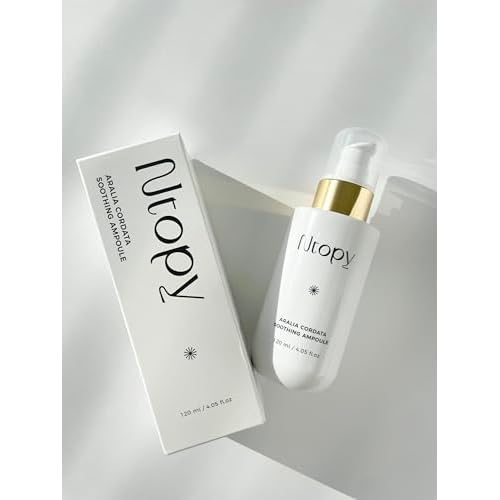 N.Bios Ntopy Aralia Cordata Soothing Ampoule - Korean Ampoule for Face, Moisture Ampoule, Ultimate Calming for sensitive skin, 4.05 oz