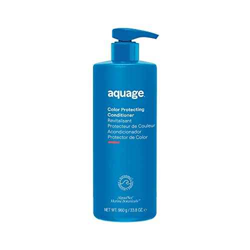 Aquage Color Protecting Conditioner, Deep-Penetrating Moisturizer Seals in Haircolor, Infused with Nutrient-Rich Sea Botanicals, Restores Hair and Adds Shine, 33.8 oz.