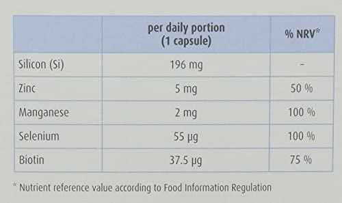 Hubner Silicea for Hair Skin and Nails - Pack of 60 Capsules