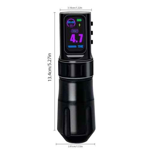 KVM large IPS Screen Tattoo Kit Wireless 1800mAh Suitable for Professionals Kits £¨Tattoo ink are for tattoo practice use only£©
