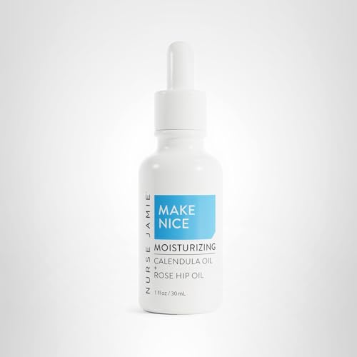 Nurse Jamie Make Nice Moisturizing Oil – Hydrating Botanical Face Oil with Calendula & Rosehip for Dewy, Glowing Skin (30 mL)