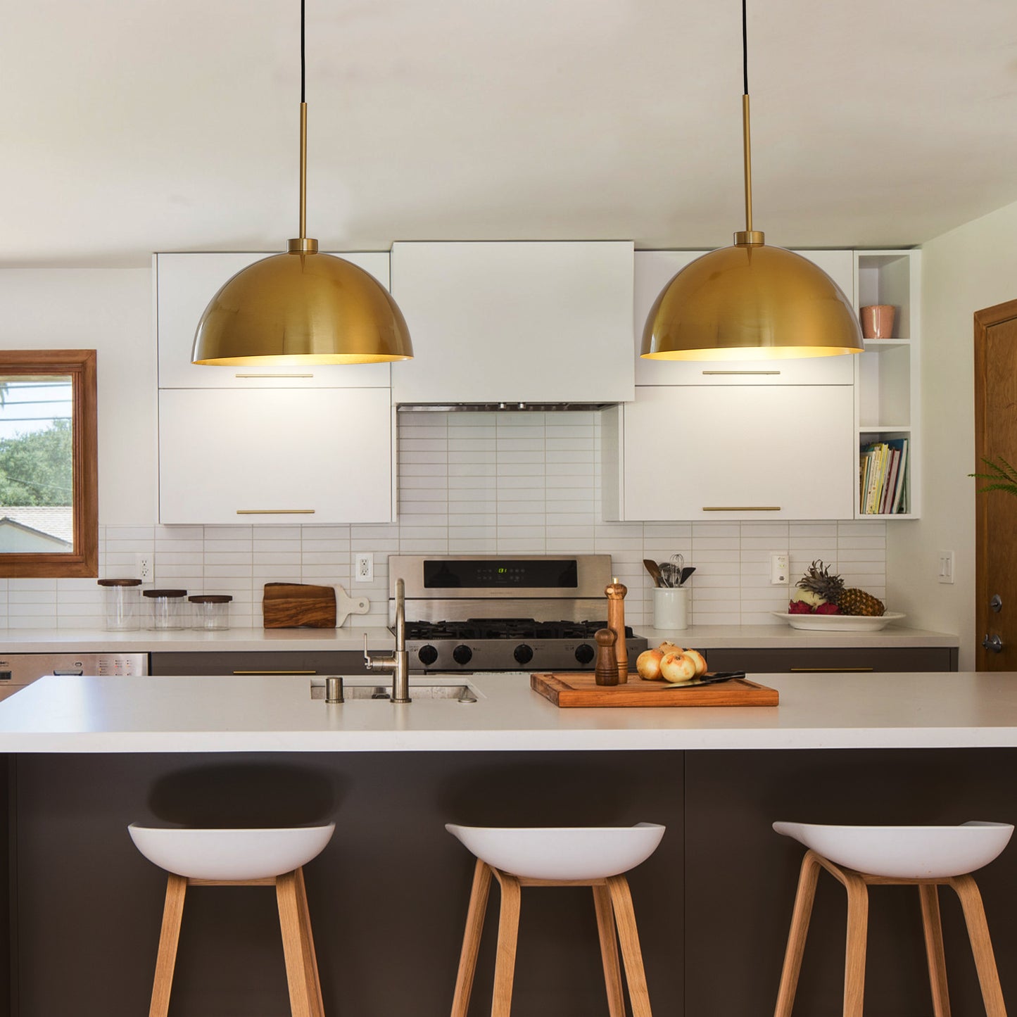 Industrial Modern Double Pendant Light - Adjustable Ceiling Lamp