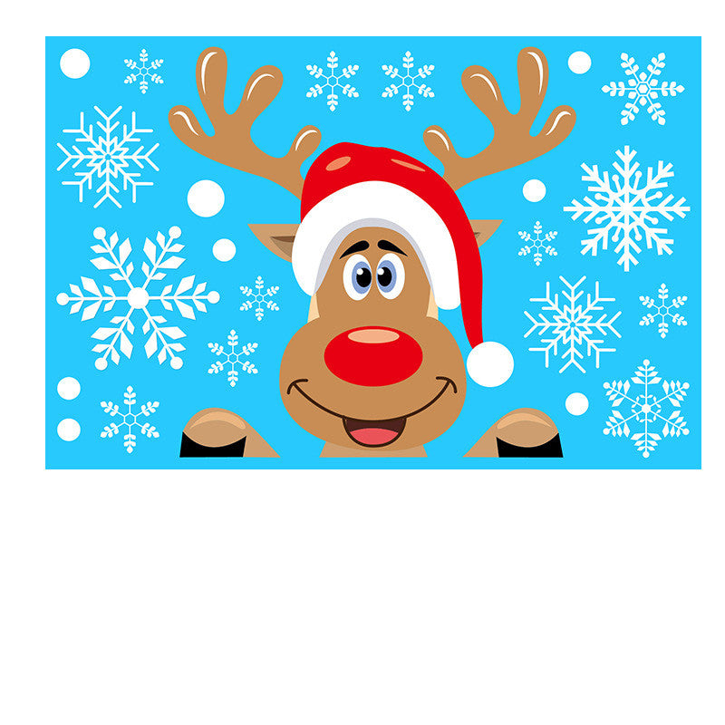 Christmas Wall Stickers Snowflakes Decoration PVC Waterproof Decals