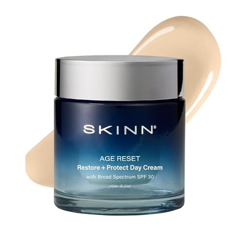 SKINN Age Reset, Anti-Aging Facial Day Cream with SPF 30 - Daily Lightweight Multi-Correction Face Moisturizer Firms, Hydrates & Brightens Skin ? with Vitamin C+ 100% Mineral SPF