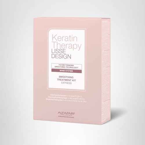 ALFAPARF MILANO Home Keratin Hair Treatment - Lisse Design Express Brazilian Hair Straightening and Smoothing - Formaldehyde Free - Sulfate Free