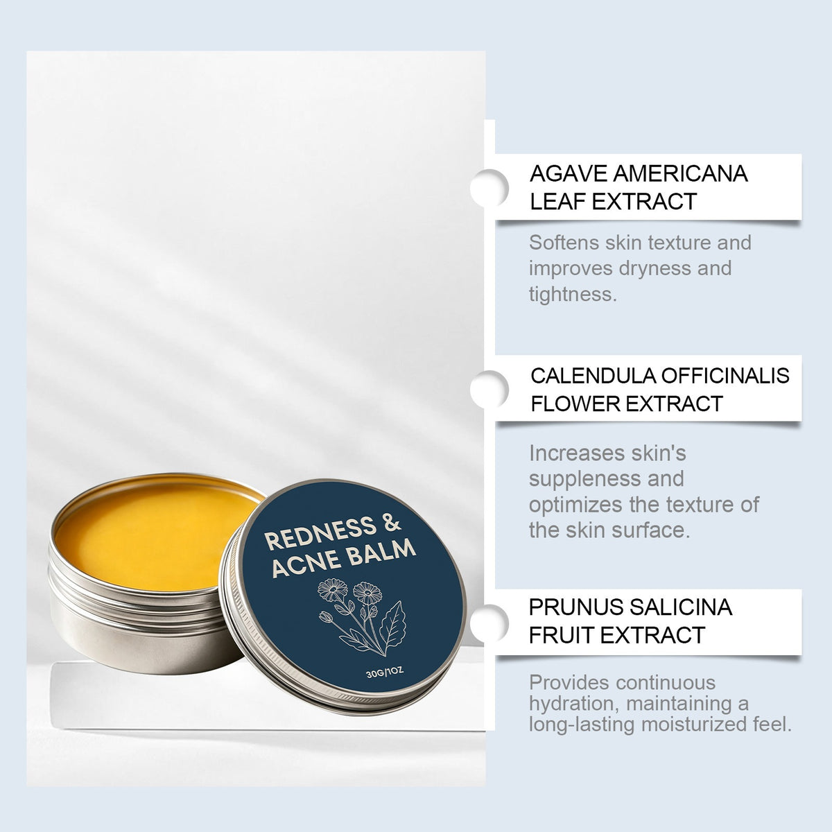 Acne-Removing Face Care Cream with Vitamin E & Natural Extracts - 30g