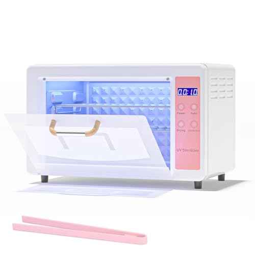 Yofuly Sterilizer for Esthetician, 10L Large Sterilizer for Nail Tools, Multi-Functional Nail Cleaner Box, Large Capacity Cleaning Cabinet for Home Use, Barbers, Beauty Salons, and Spas