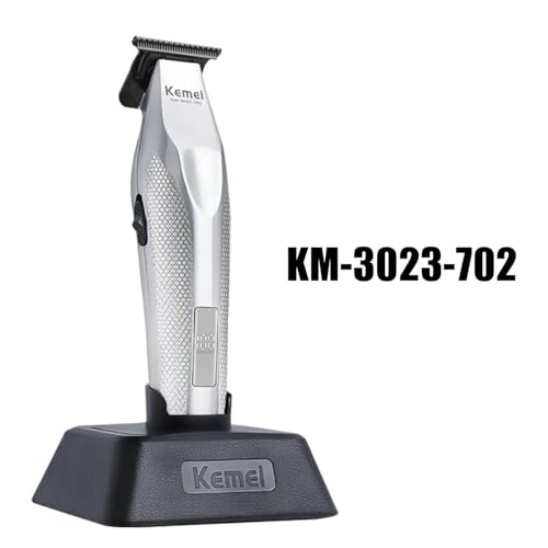 KEMEI KM-3023-702 Professional Hair Clipper for Men, Zero Gapped Cordless Beard Trimmer, Barber Clippers with USB Rechargeable, Edgers, Fade Clipper, Gift for Men