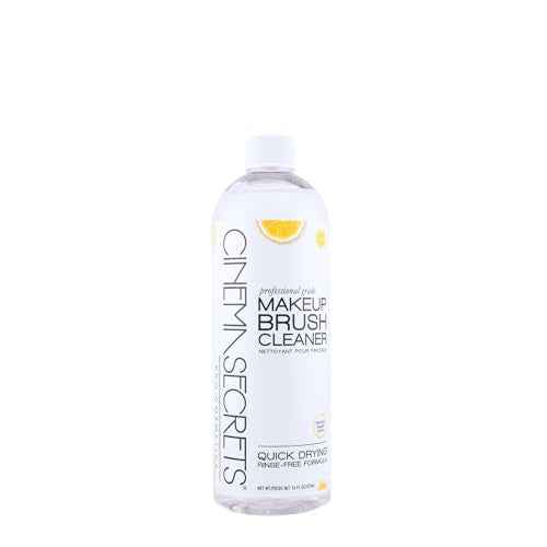 Cinema Secrets Original Makeup Brush Cleaner Solution - Professional Cleanser for Makeup Brushes - Quick-Drying, Rinse-Free Formula - Removes Stubborn Waterproof Make Up - Lemon