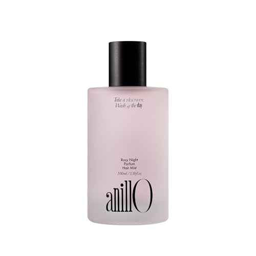 ANILLO Rosy Night Vegan Hair Perfume Long-Lasting Floral Musky Scented with Damask Rose Extract, Rosehip Oil, Peptide Complex for All Hair Type, Free of Silicone & Parabens (3.38 fl. Oz)