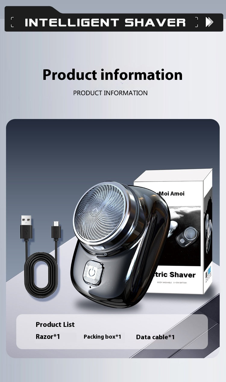 Mini Electric Shaver Compact Rechargeable Razor for Home Use