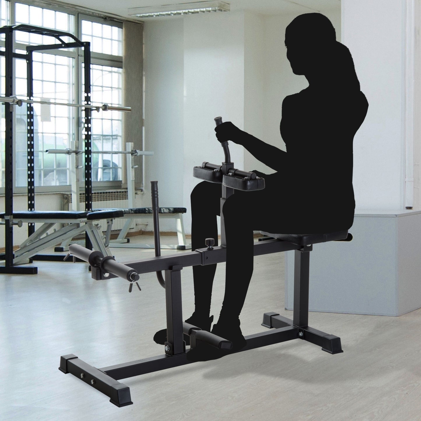 Adjustable Steel Seated Calf Raise Machine for Strength Training
