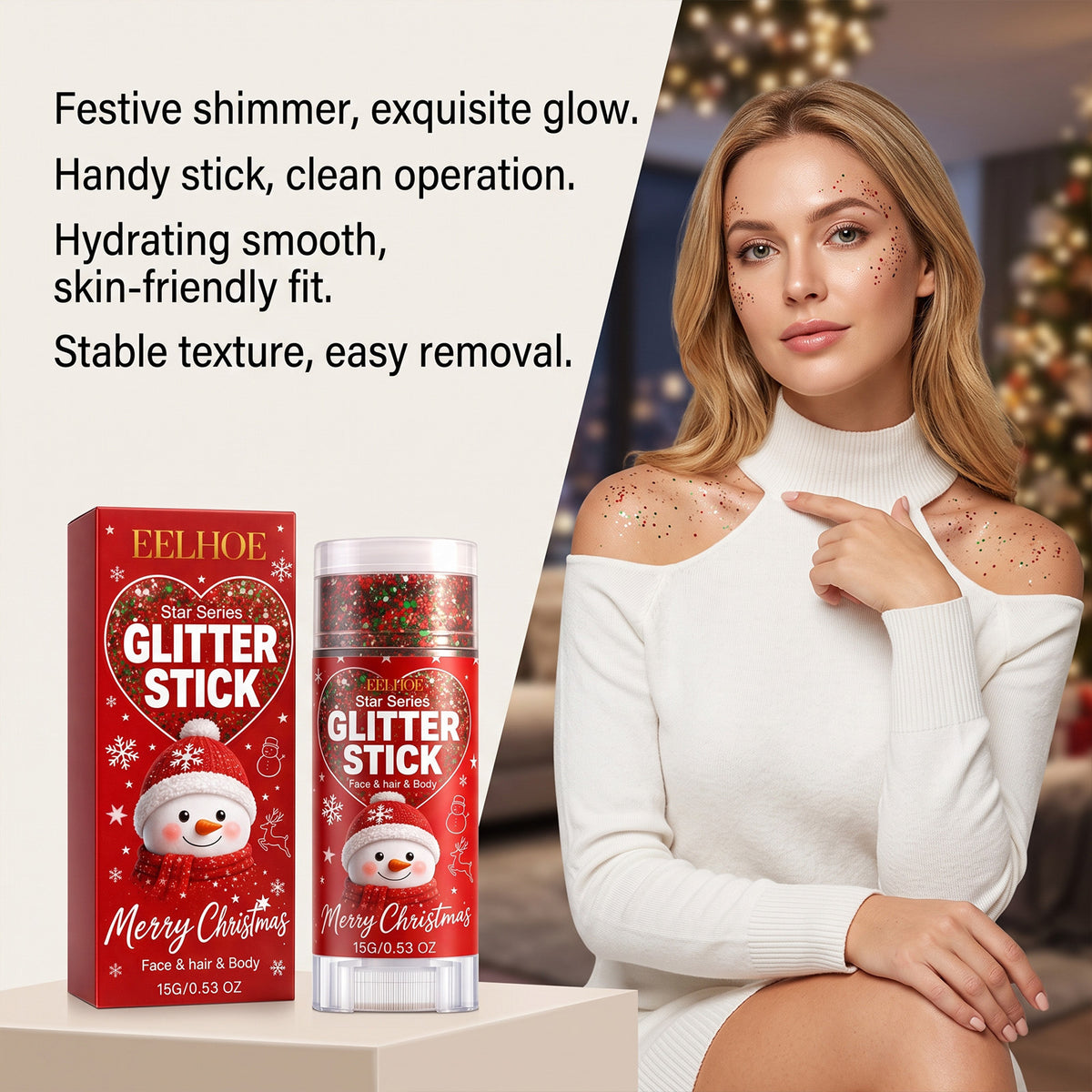 Christmas Body Glitter Stick - 15g
