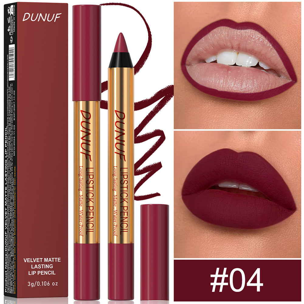Long Lasting Lipstick Pen - Easy to Color No Stain on Cup Matte Lip Makeup