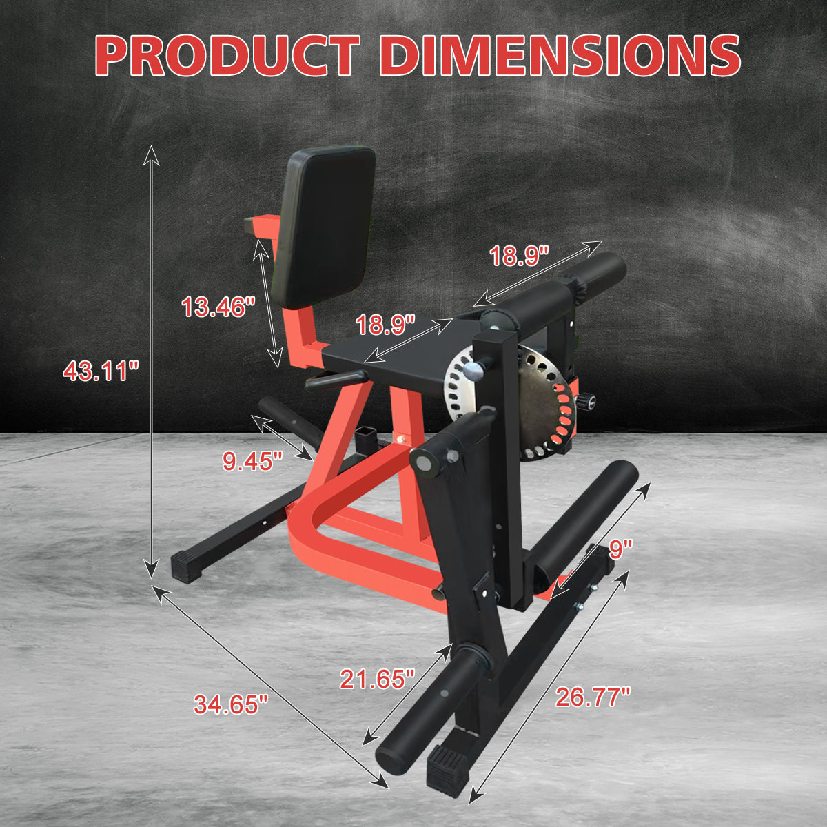 Adjustable Leg Extension and Curl Machine for Home Gym