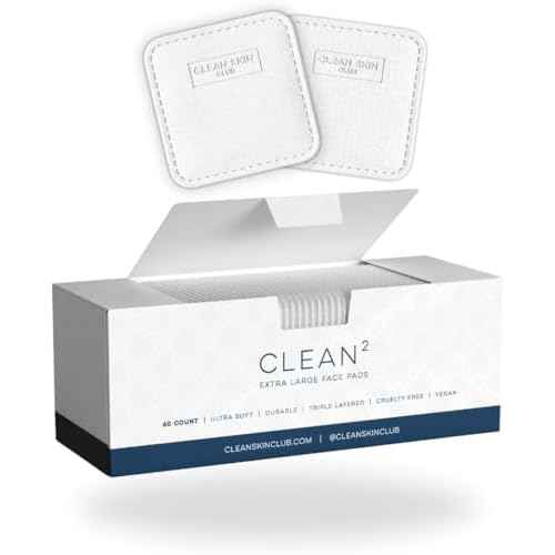 Clean Skin Club Clean©÷ Pads 2.0 [New & Improved Edges] Guaranteed Not to Shed & Tear Face Pads, Unique Triple Layers, Textured & Ultra Soft Side, Organic Disposable Cotton, Pair with Makeup Remover