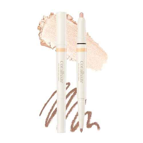 Idol AEGYO-SAL Maker 01 Champagne Beige, 2-in-1 Under-Eye Highlighter and Contour Liner for Bright, Voluminous Eyes, Long-Lasting, Smudge-Proof Shimmer Stick with Natural Glow, Korean Beauty