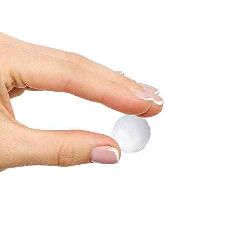 DecorRack 600 ct Small Cotton Balls, 100% Pure Natural Cotton, for Make-Up, Nail Polish Removal, Pet Care, Soft and Absorbent (Pack of 600)