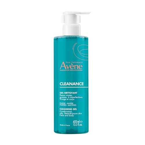 Av?ne Cleanance Cleansing Gel Soap Free Cleanser for Acne Prone, Oily, Face & Body, Alcohol-Free