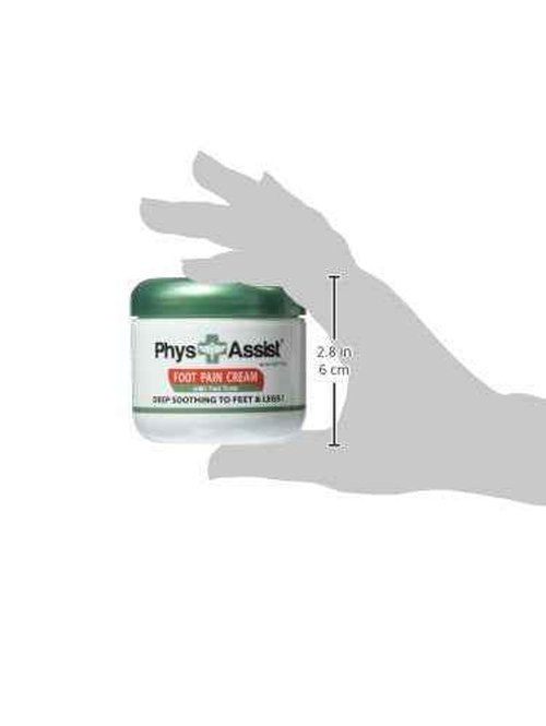 PhysAssist Soothing Foot Cream to Feet and Legs (Three - 4 oz jars) Soothing to feet and Legs.