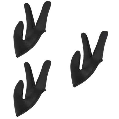 3pcs Hairdressing Three Finger Glove Finger Cover for Curling Straightening Comfortable Fit for Salon Professionals Must-Have Tool for Hair Styling