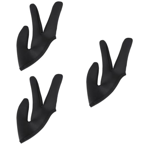 3pcs Hairdressing Three Finger Glove Finger Cover for Curling Straightening Comfortable Fit for Salon Professionals Must-Have Tool for Hair Styling